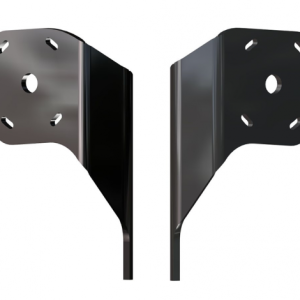Dual Braced Side Mount to Jackplate Negative 2 inch Setback 6 inch Rise Black