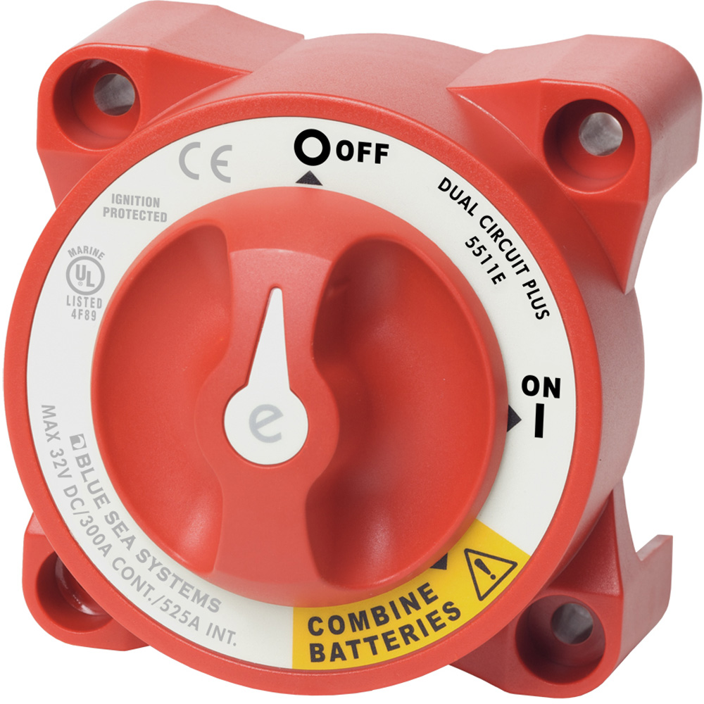 Blue Sea e-Series Dual Circuit Plus Battery Switch