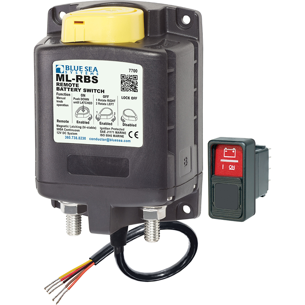 Blue Sea ML-Series Remote Battery Switch With Manual Control