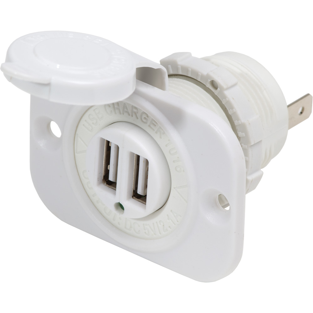 Blue Sea 12V DC Dual USB Charger Socket