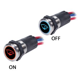 Blue Sea Backlit Push Button Switch