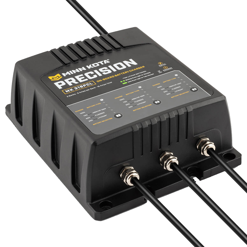 Chargeur de précision Minn Kota MK-318PCL - 3 banques x 6 ampères